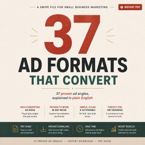 37 High-Converting Ad Ideas |  Small Business Marketing Guide PDF