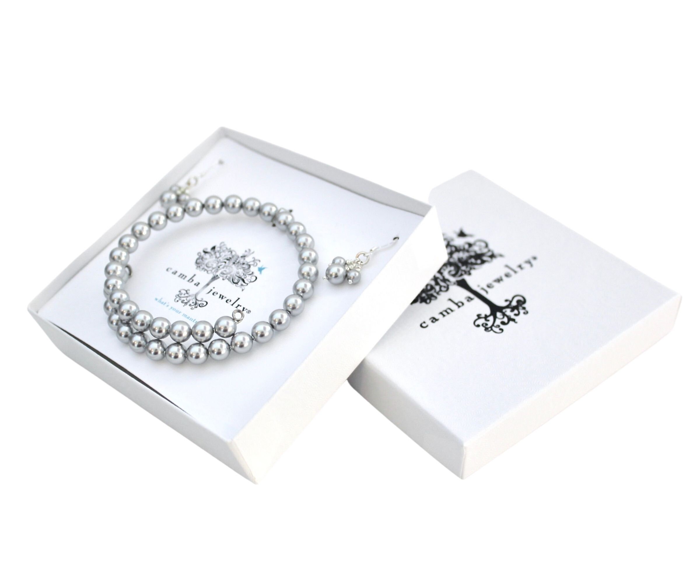 Bracelet Fantaisie Gris Turquoise Avec Perles - Parfait Pour Robe De Mariée, Soirée