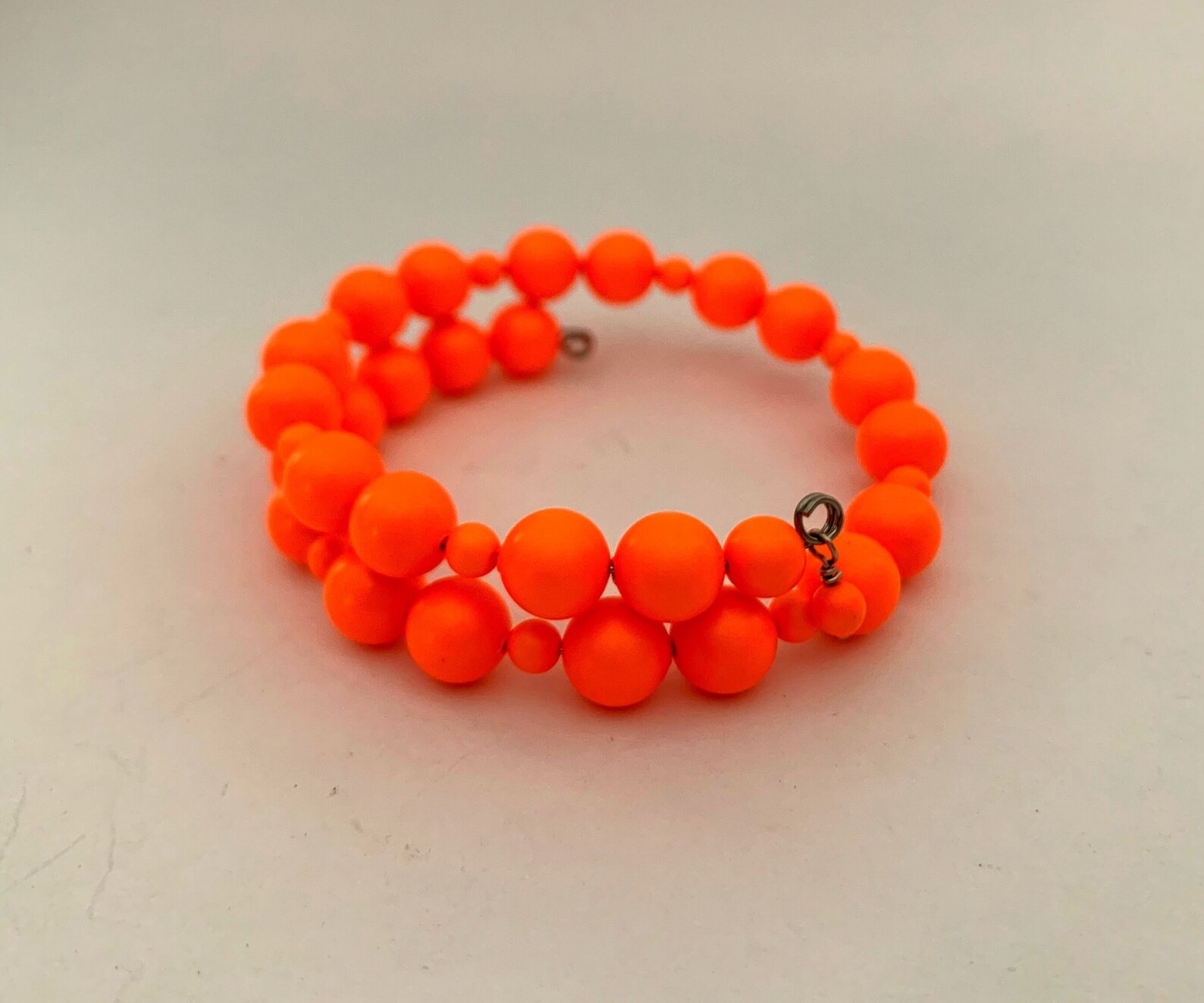 Bracelet de perles au néon bijoux orange vif pour femmes Etsy