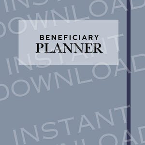 Planificador de beneficiarios – Descarga digital / Organizador de patrimonio e información importante