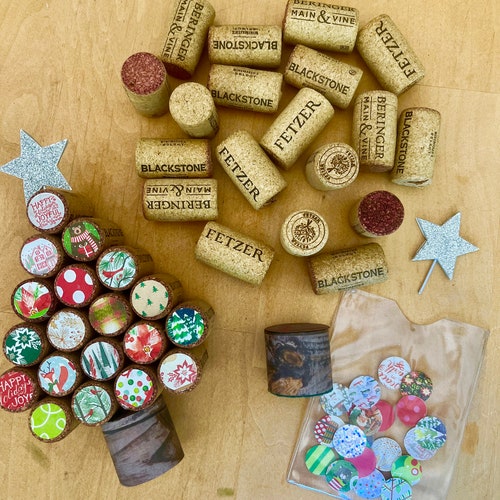 Wine Cork Christmas Trees Etsy