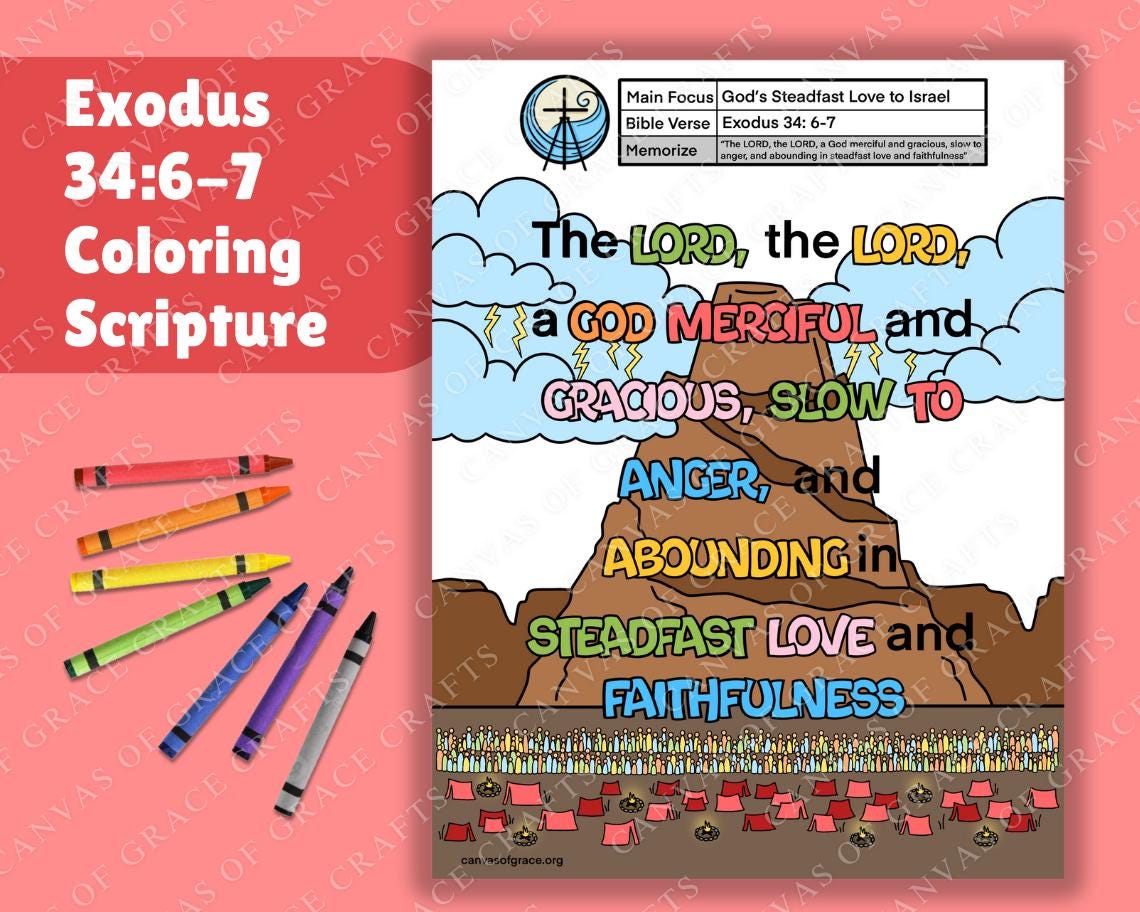 Bible Verse Xodus Pdf God's Steadfast Love To Israel Exodus 34:6