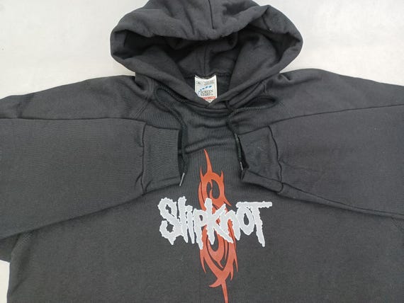 Felpa con cappuccio Slipknot vintage rara del Nu Metal Korn