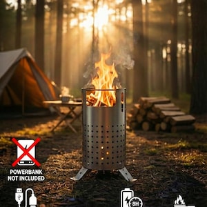 Portable Camping Stove | Power Bank Powered Outdoor Cooker | Fast Heating & Compact Design