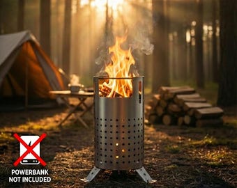 Portable Camping Stove | Power Bank Powered Outdoor Cooker | Fast Heating & Compact Design