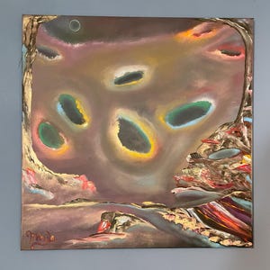 Large oil painting, handmade original unique piece, surrealism, abstract, unique, contemporary art, space, artwork, pictures on canvas