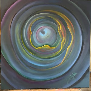 Large Oil Painting, Original Handmade Unique, Surreal Art, Abstract Painting, Contemporary Art, Canvas, Space, Artwork Painting