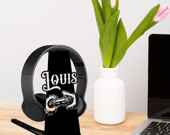 Custom Gamer Headphone Stand: Personalized Metal Headset Holder