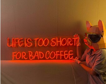 Custom Coffee Neon Sign, Personalized LED Wall Light for Coffee Bar, Coffee Bar Decor, Perfect Gift for Coffee Lovers