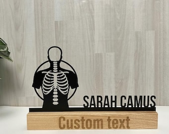 XRay Metal Name Plate: Radiology Desk Sign, Medical Office Decor, Radiologist Gift