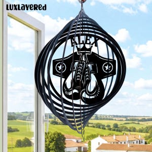 Boxen Windspiel: Personalisierte Metall Gym Decor