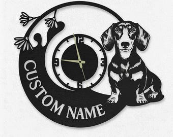 MAURIX Orologio Da Parete Personalizzato Con Foto Del Tuo Cane - Silenzioso In MDF - 20/25/30/40 Cm - Idea Regalo Unica