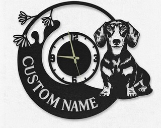 MAURIX Orologio Da Parete Personalizzato Con Foto Del Tuo Cane - Silenzioso In MDF - 20/25/30/40 Cm - Idea Regalo Unica