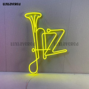 Jazz Neon Sign For Music Room Decor, Jazz Led Light, Saxophone Neon Light, Gift For Music Lover, Music Studio Decor, Instrumental Wall Decor