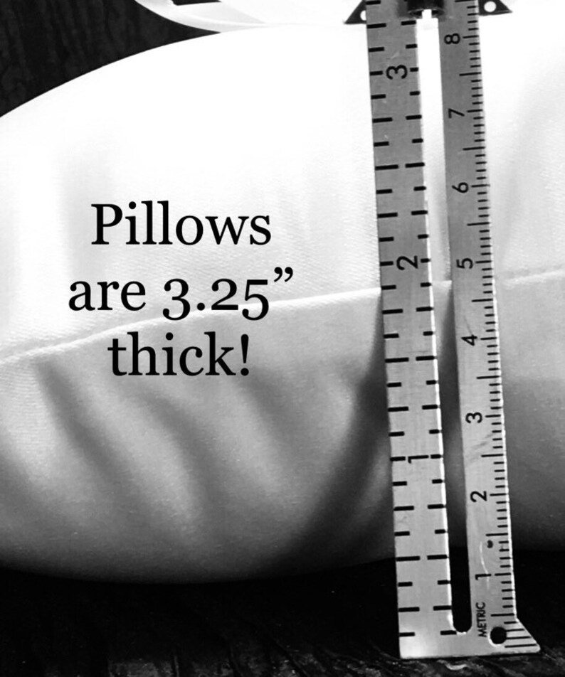 Wedding Ring Bearer Pillow 250+ Custom Colors Available Black Accent White or Ivory