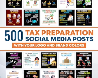 500 post sulla preparazione delle tasse per i social media