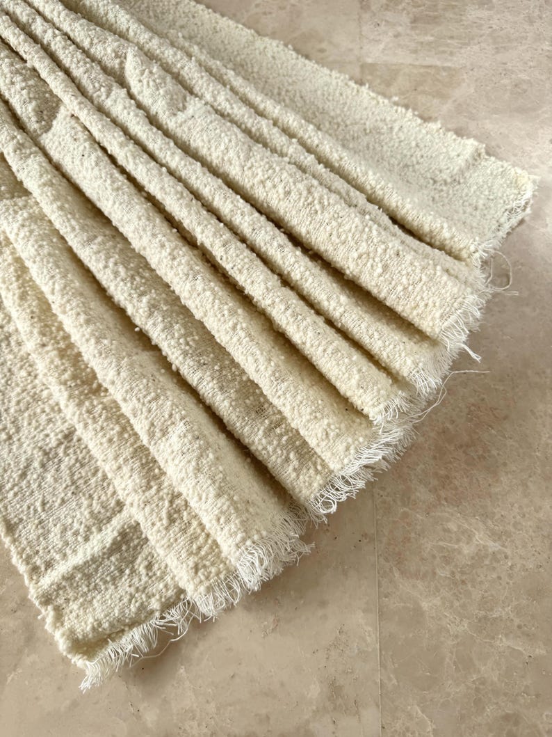 Photo inspiration: Gallery Detail: Handwoven Craft Textured Bouclé Handmade Textiles Fabrics From Natural