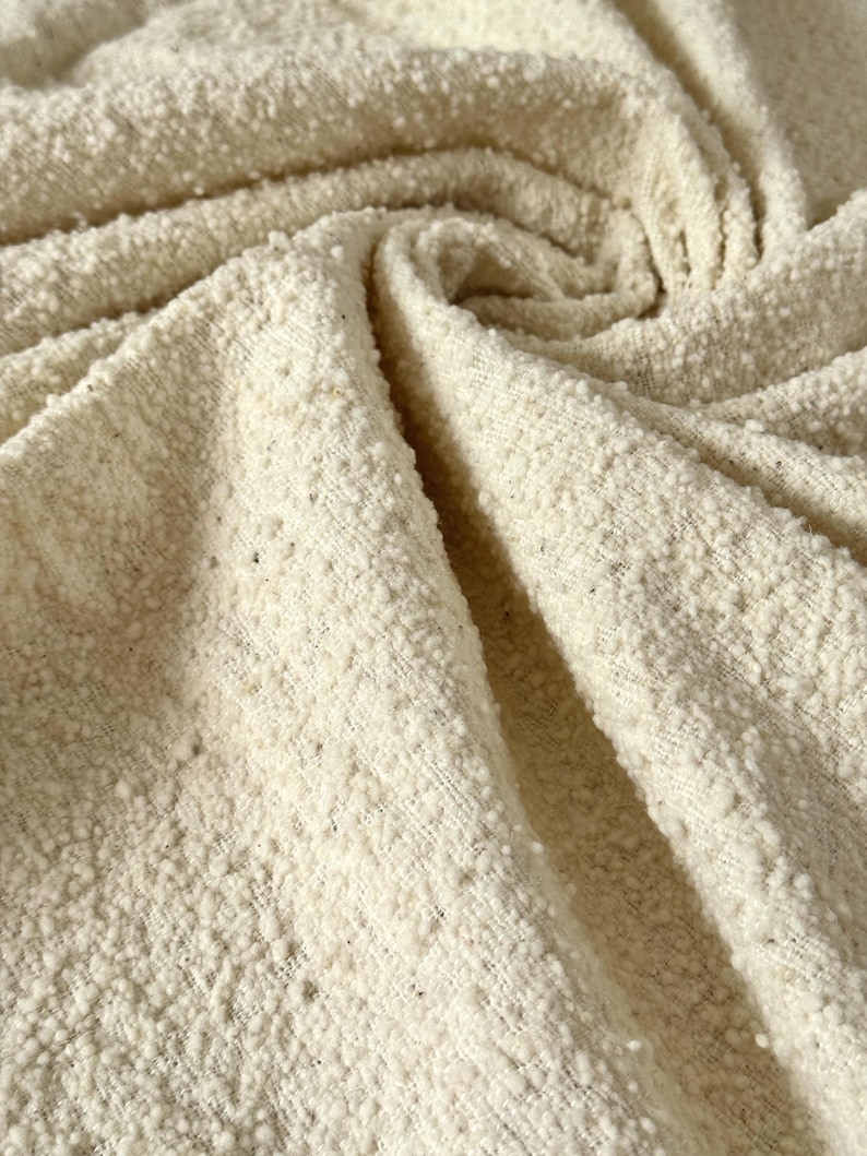 Curated visual reference: Handwoven Craft Textured Bouclé Handmade Textiles Fabrics From Natural Photo Inspiration