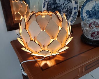Rose Multipurpose Lamp, Laser Cutout Design (ai, cdr, dxf, pdf, svg)