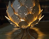 Monstera Leaf Table Lamp: Laser Cut Design (PDF, SVG, DXF)