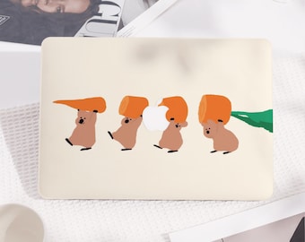 Cute Porter Capybara Hard Macbook Case Protective Laptop Cover for New Mac Pro 16/15, Macbook Air 15/14, MacBook Ret 15/13/12, Macbook Cover