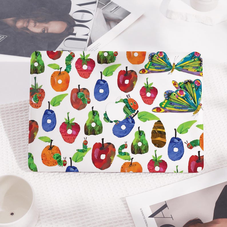 Pear Computer Cover The Very Hungry Caterpillar Hard MacBook Case Protective Laptop Cover ...