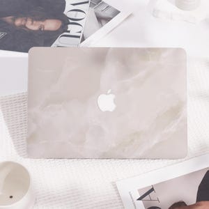 Beige Marble Hard Macbook Case Protective Laptop Cover for New Mac Pro 16/15, Macbook Air 15/14, MacBook Ret 15/13/12, Macbook Cover