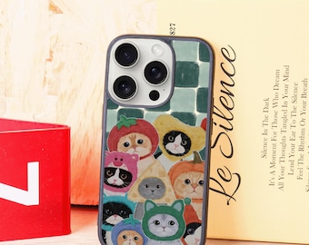 Cat Costume Crew Phone Case for iPhone 11 12 13 14 15 16 Pro Max, iPhone 12 13 Mini, X XR XS, XS Max, iPhone 7 8 Plus, New iPhone Case