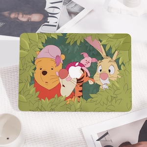 Bear and Friends Hard Macbook Case Protective Laptop Cover for New Mac Pro 16/15, Macbook Air 15/14, MacBook Ret 15/13/12, Macbook Cover