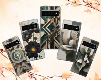 Funda geométrica abstracta: Bauhaus para iPhone, Samsung y Google Pixel 16e, 17 Pro Max, 17 Air, S25, A16, Pixel 10, 9A