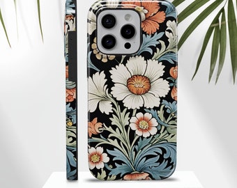William Morris Wildflower iPhone Case: Cottagecore FloralCover for iPhone, Samsung and Google Pixel
