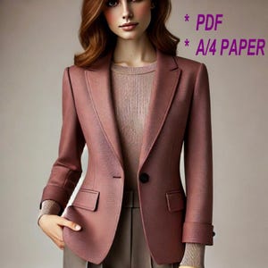 Women’s jacket pattern,Blazer sewing pattern,Coat sewing pattern,Cardigan pattern,PDF sewing pattern,Tailored jacket pattern,Bomber jacket.