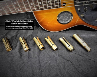 50 Caliber bullet shell guitar slide- 6 Versions