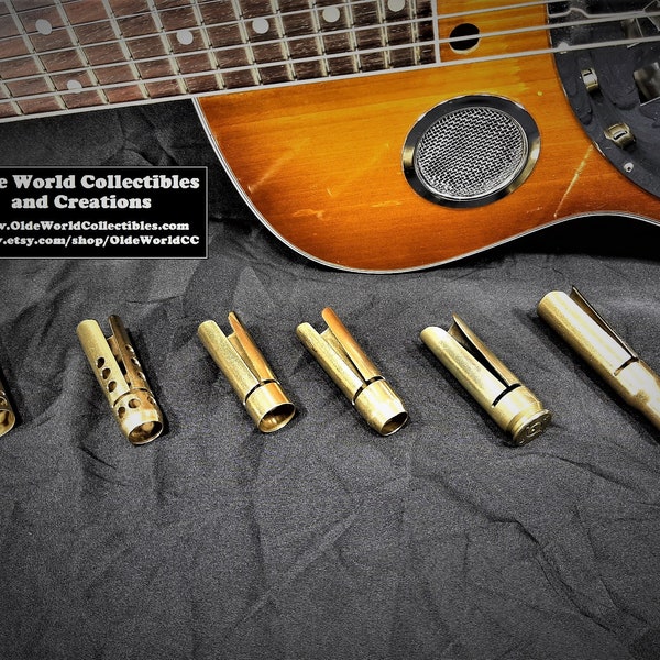 50 Caliber bullet shell guitar slide- 6 Versions