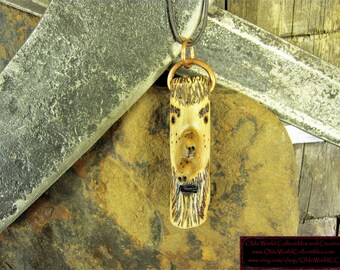 Wood Troll Necklace No.21