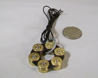 45  REVOLVER speed loader bullet shell necklace