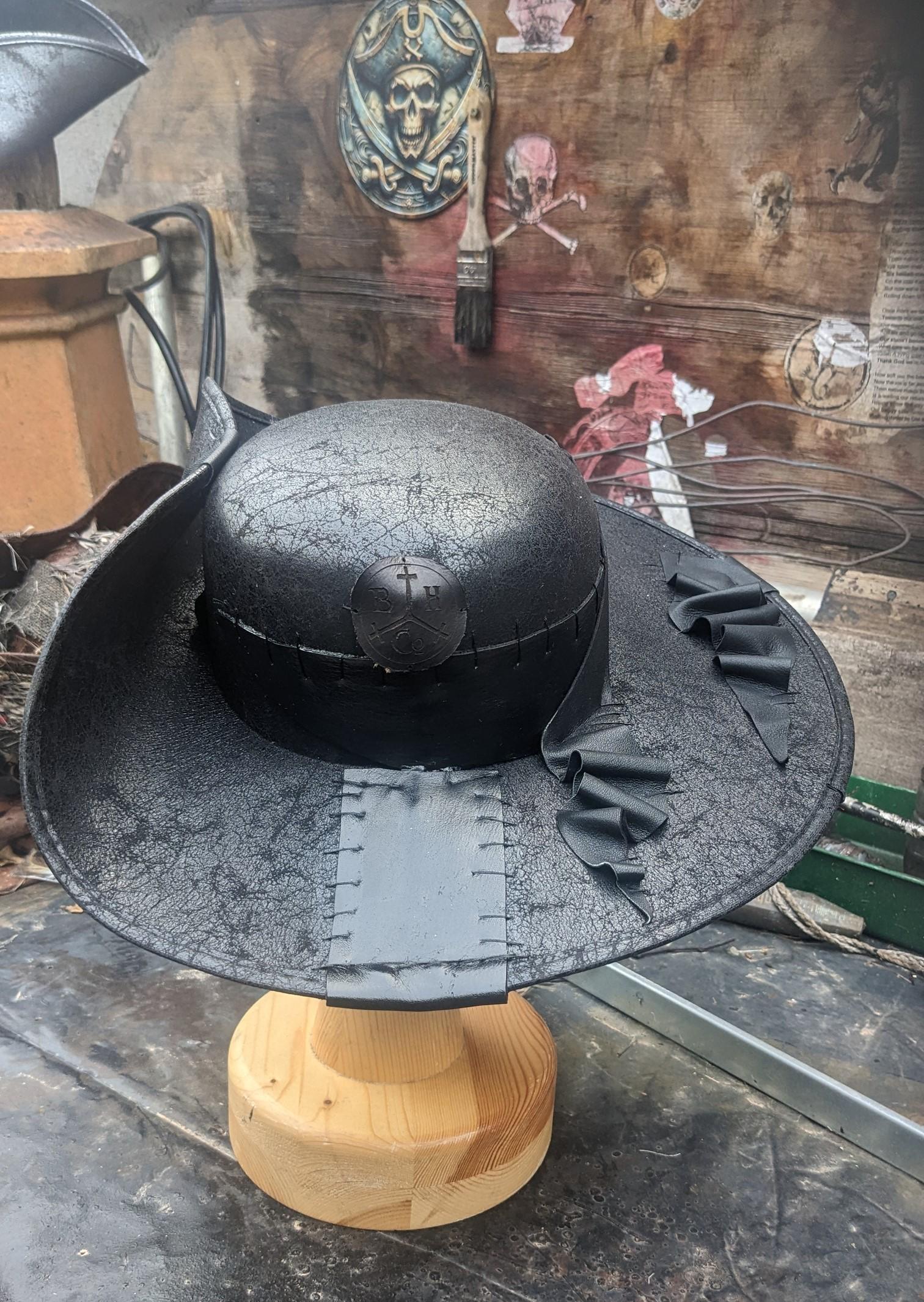 Musketier-Hut, Schwarz – 100 % Polyester, Für Kostüme & Verkleidungen