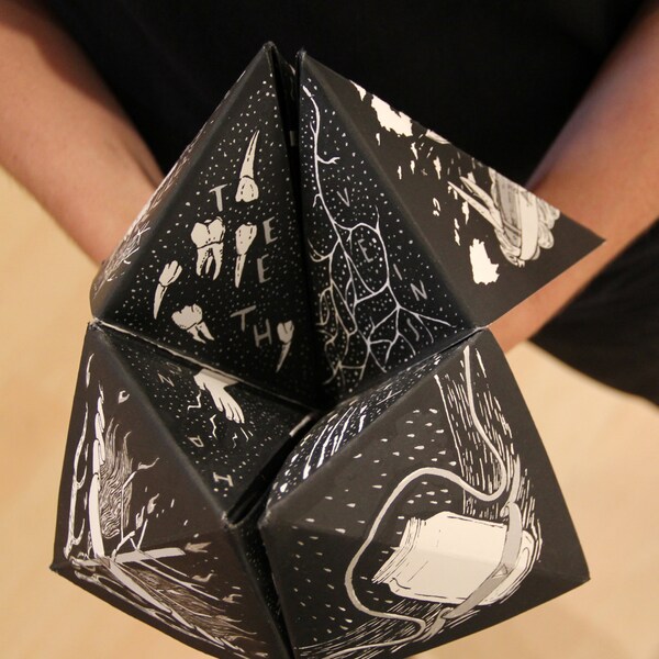 Hand Printed Fortune Teller / How to Release the Body
