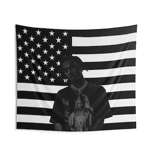 PlayBoi Carti amerikanische Flagge Fan Geschenke Merch Rapper Y2k Wohnkultur Raumdekor Ästhetik