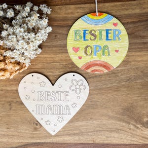 Archivo láser SVG para colorear letreros corazones para colorear Día de la Madre Día del Padre incluyendo licencia comercial | JPG | Regalo de archivo digital de los niños