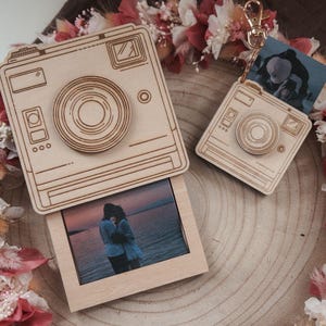 Appareil photo Polaroid SVG pour photos ou argent ou bons fichier laser avec licence commerciale | EPS PNG jpg | Emballage cadeau photo