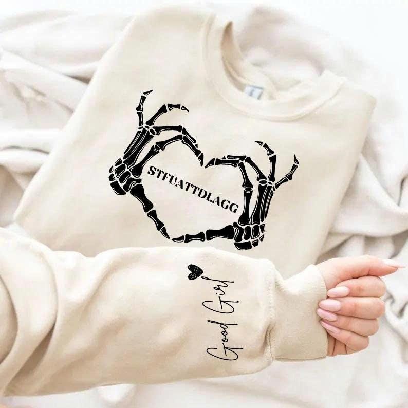 Good Girl Sweatshirt, STFUATTDLAGG Shirt, Dark Romance Shirt, Morally Grey Readers Hoodie, Booktok Merch, Dark Romance Reader Shirt 画像 2