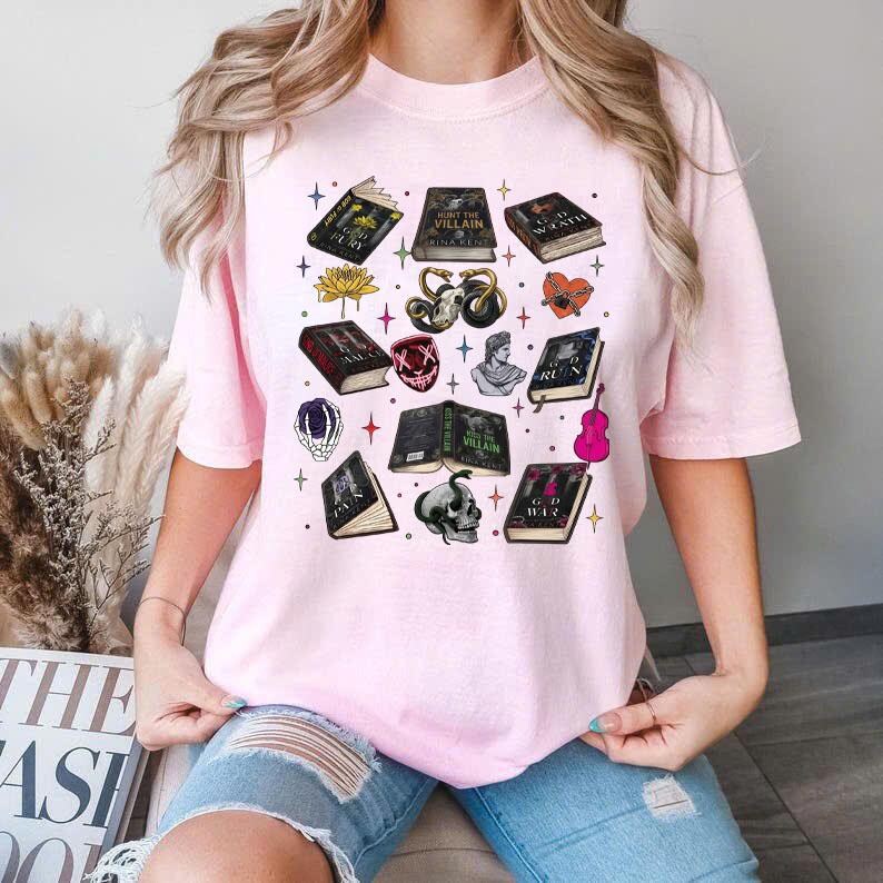 Rina Kent Series T-Shirt,Hunt The Villain Shirt,Legacy Of Gods Sweater,Dark Romance Book Lovers Gift, Dark Romance Merch image 4