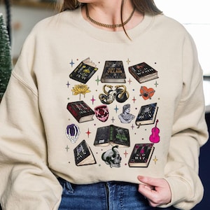 Rina Kent Series T-Shirt,Hunt The Villain Shirt,Legacy Of Gods Sweater,Dark Romance Book Lovers Gift, Dark Romance Merch image 2
