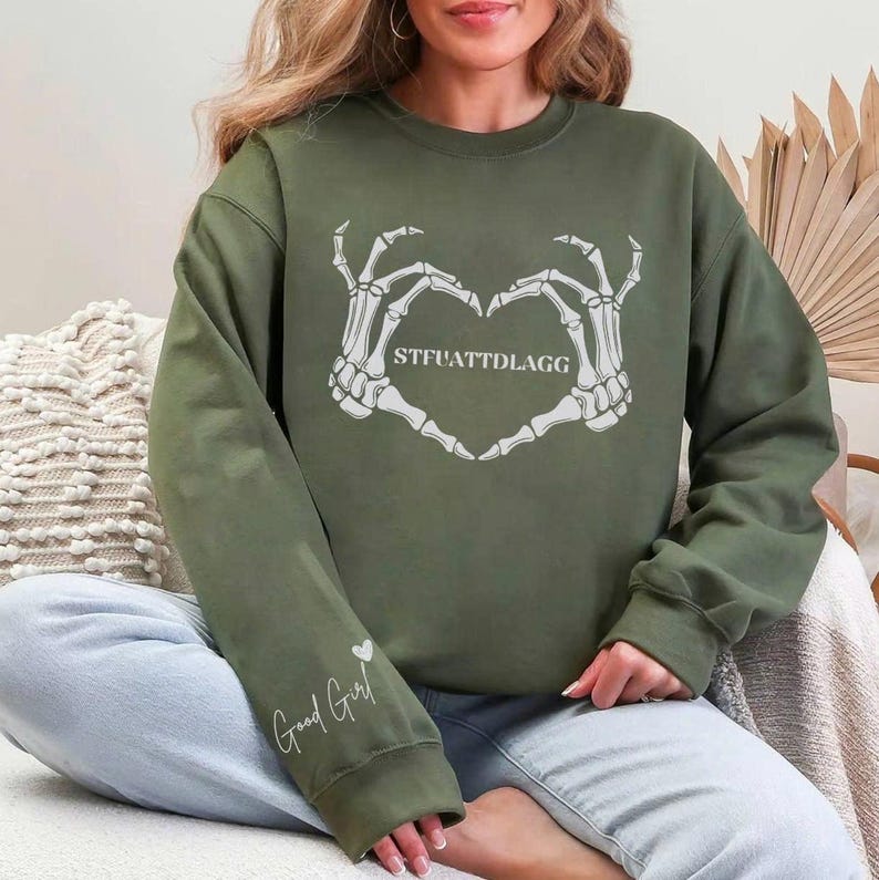 Good Girl Sweatshirt, STFUATTDLAGG Shirt, Dark Romance Shirt, Morally Grey Readers Hoodie, Booktok Merch, Dark Romance Reader Shirt 画像 3