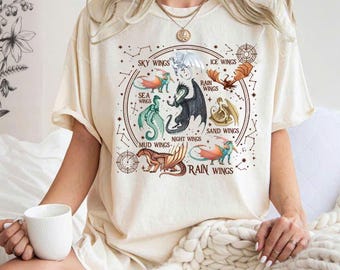 Wings Of Fire Dragons Shirt, Queen Of Pyrrhia Sweatshirt, Nightwings Seawings Icewings Top, Dragon Lover Gift, Queen of Pyrrhia Tee