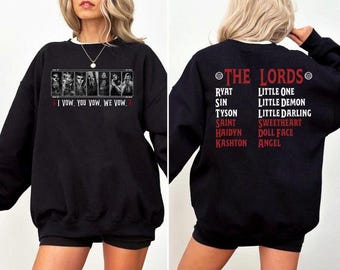 Chaotic Book Sweatshirt, The L.O.R.D.S Series Crewneck, I Vow You Vow We Vow Hoodie, Smut Books Merch