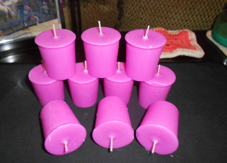 Ten Birthday Cake Scented Wax Votive Candle Soy Happy Etsy