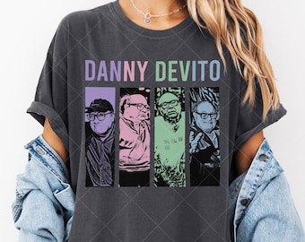 Comfort Colors Danny DeVito Graphic T-Shirt Tee with Iconic Moments & Colorful Designs of Danny DeVito for Fans
