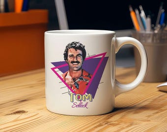 Tom Selleck Personalized Coffee Mug – Fun & Unique Ceramic Cup, 11 Oz Mug, Great Gift for Fans of Tom Selleck